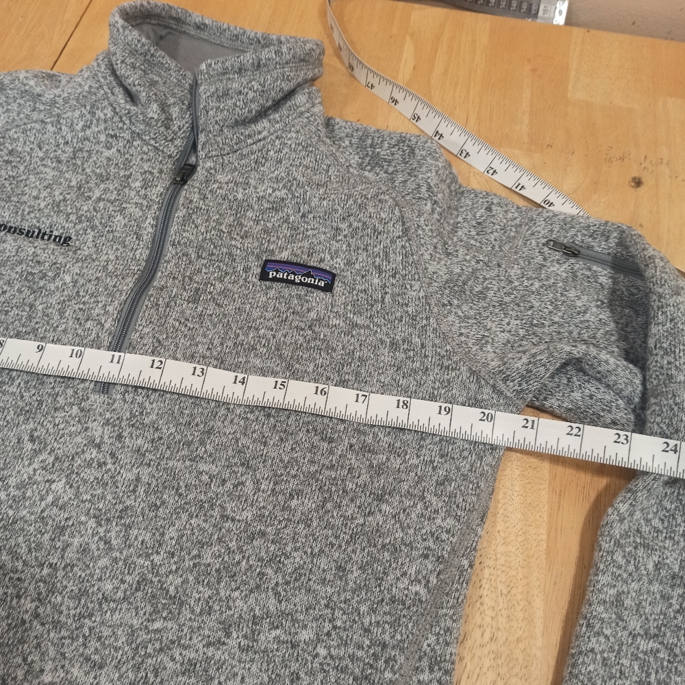 patagonia women's pullover better sweater quarter zip size medium gray color - Picture 14 of 16